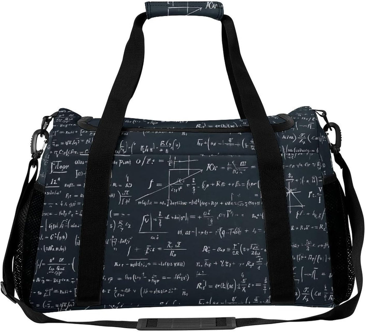Duffel Bag for Travel Gym Weekender Overnight Trip Adjustable Shoulder Strap Simple Style