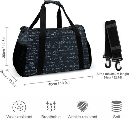 Duffel Bag for Travel Gym Weekender Overnight Trip Adjustable Shoulder Strap Simple Style