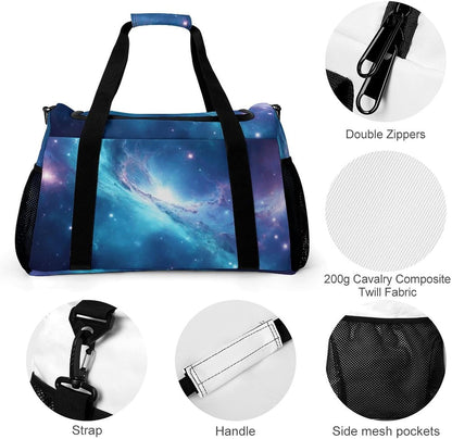Duffel Bag for Travel Gym Weekender Overnight Trip Adjustable Shoulder Strap Simple Style