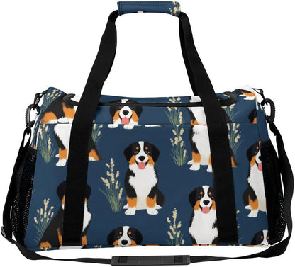Duffel Bag for Travel Gym Weekender Overnight Trip Adjustable Shoulder Strap Simple Style