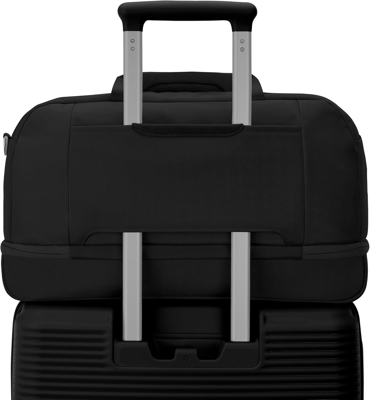 Paralux Weekender Duffel Bag, Travel Carry-On Bag with Wide Opening, Drop-Bottom Shoe & Laundry Compartment, AirTag Holder, StackIt Strap - Business & Leisure Travel Bag