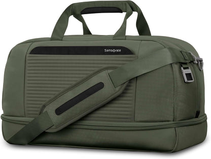 Paralux Weekender Duffel Bag, Travel Carry-On Bag with Wide Opening, Drop-Bottom Shoe & Laundry Compartment, AirTag Holder, StackIt Strap - Business & Leisure Travel Bag
