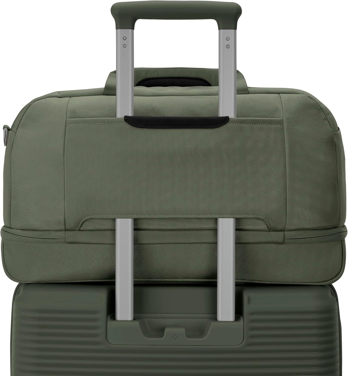 Paralux Weekender Duffel Bag, Travel Carry-On Bag with Wide Opening, Drop-Bottom Shoe & Laundry Compartment, AirTag Holder, StackIt Strap - Business & Leisure Travel Bag