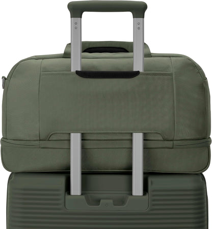 Paralux Weekender Duffel Bag, Travel Carry-On Bag with Wide Opening, Drop-Bottom Shoe & Laundry Compartment, AirTag Holder, StackIt Strap - Business & Leisure Travel Bag