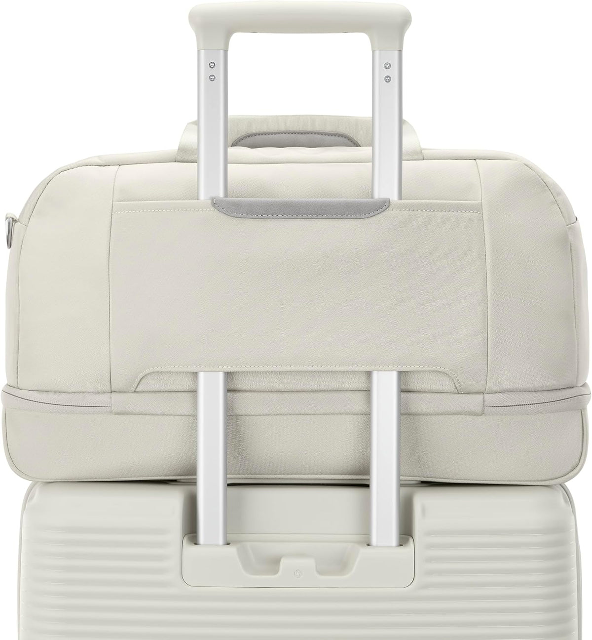 Paralux Weekender Duffel Bag, Travel Carry-On Bag with Wide Opening, Drop-Bottom Shoe & Laundry Compartment, AirTag Holder, StackIt Strap - Business & Leisure Travel Bag