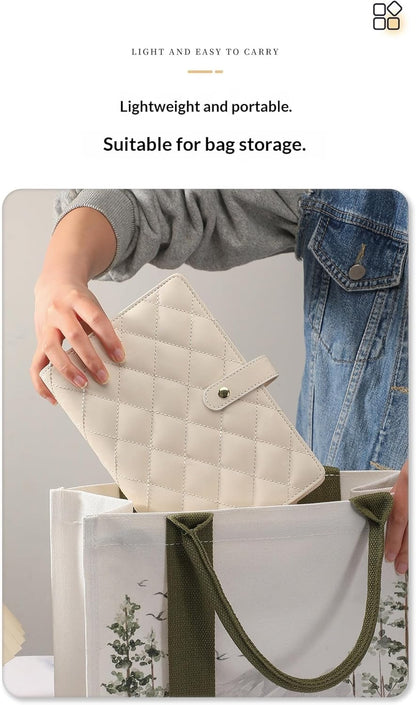 Faux Leather Jewelry Storage Case with 5 Detachable Pages, Tangle-Free Portable Jewelry Holder for Necklaces Rings Earrings Bracelets (Light-sensitive pink (with five-page cloth bag))