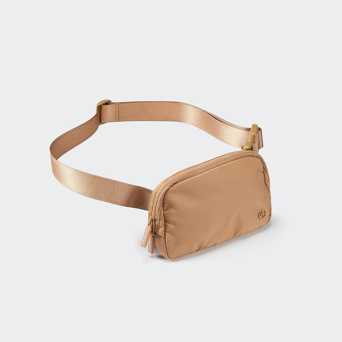 Two Way Zipper Fanny Pack Nylon Everywhere Belt Bag for Women, Water Repellent Waist Packs, Crossbody Bags with Adjustable Strap (Black).