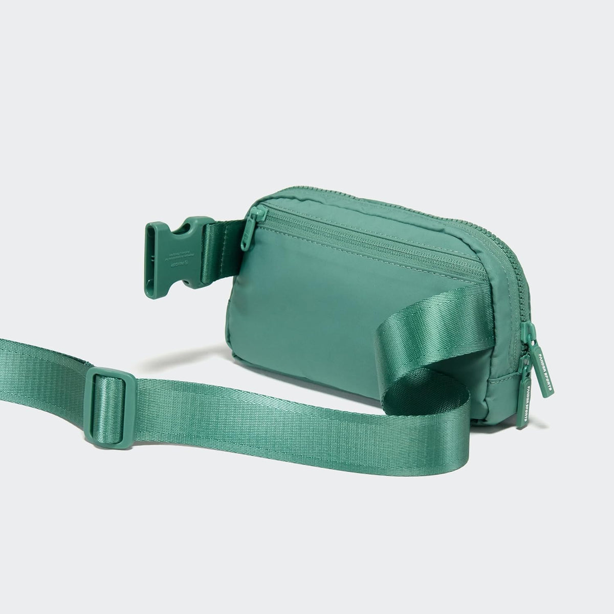Two Way Zipper Fanny Pack Nylon Everywhere Belt Bag for Women, Water Repellent Waist Packs, Crossbody Bags with Adjustable Strap (Black).