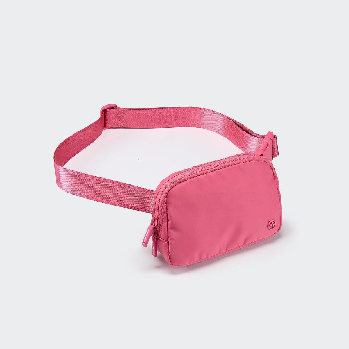 Two Way Zipper Fanny Pack Nylon Everywhere Belt Bag for Women, Water Repellent Waist Packs, Crossbody Bags with Adjustable Strap (Black).