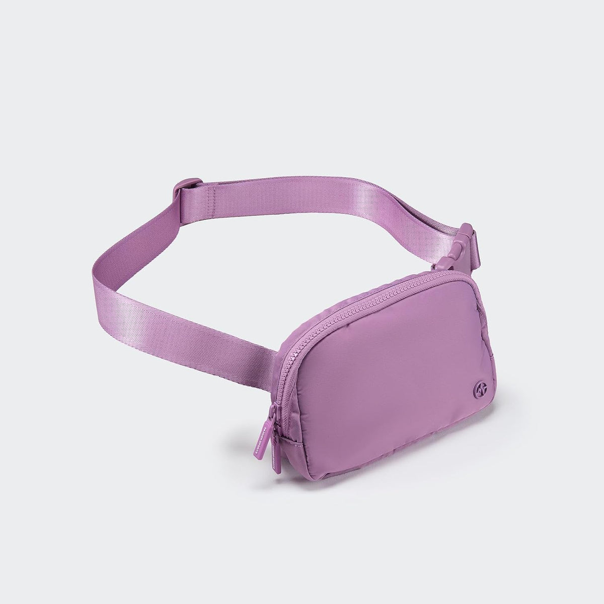 Two Way Zipper Fanny Pack Nylon Everywhere Belt Bag for Women, Water Repellent Waist Packs, Crossbody Bags with Adjustable Strap (Black).