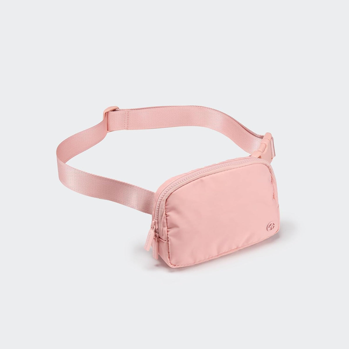 Two Way Zipper Fanny Pack Nylon Everywhere Belt Bag for Women, Water Repellent Waist Packs, Crossbody Bags with Adjustable Strap (Black).
