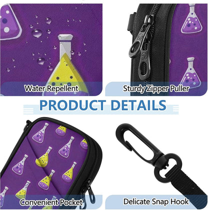 Chemistry Beaker Flask Pattern Passport Holder Wallet for Travel | Family RFID Blocking Passport Cover Wallet, Travel Document Organizer Clutch Bag Credit Cards Case Cover for Women Men