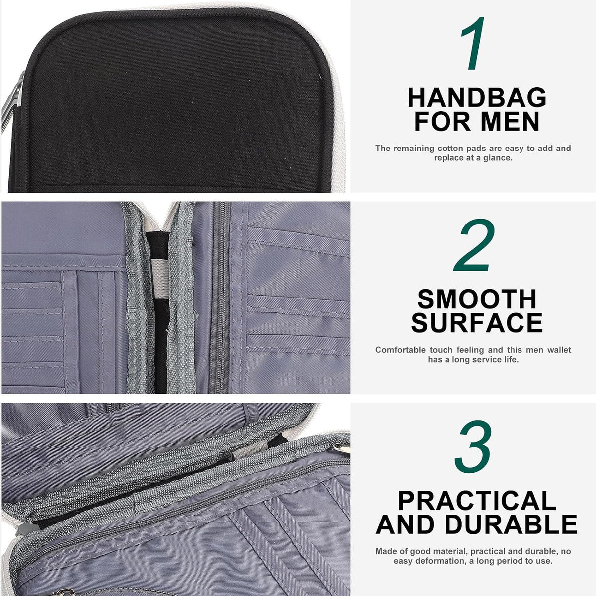 Travel Passport Holder Zipper Pouch Document Organizer Made of Sturdy Oxford Cloth Comfortable Touch Feeling for Daily Use and Work