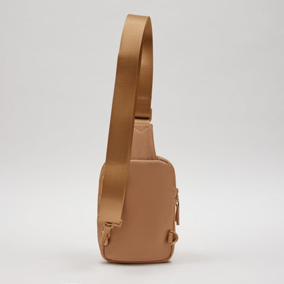 Convertible Sling Backpack for Women & Men – Lightweight 3-in-1 Crossbody Daypack with Adjustable Strap, Anti-Theft Pocket, Water-Resistant Small Travel Bag (Caramel)