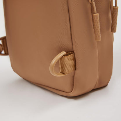 Convertible Sling Backpack for Women & Men – Lightweight 3-in-1 Crossbody Daypack with Adjustable Strap, Anti-Theft Pocket, Water-Resistant Small Travel Bag (Caramel)