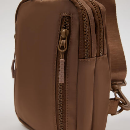 Convertible Sling Backpack for Women & Men – Lightweight 3-in-1 Crossbody Daypack with Adjustable Strap, Anti-Theft Pocket, Water-Resistant Small Travel Bag (Caramel)