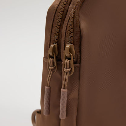 Convertible Sling Backpack for Women & Men – Lightweight 3-in-1 Crossbody Daypack with Adjustable Strap, Anti-Theft Pocket, Water-Resistant Small Travel Bag (Caramel)