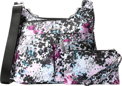 Crossbody Travel Bag 11x8.5 Lightweight Water-resistant Nylon Handbag