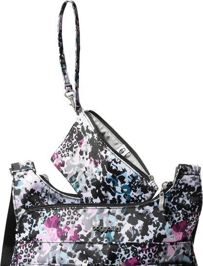 Crossbody Travel Bag 11x8.5 Lightweight Water-resistant Nylon Handbag