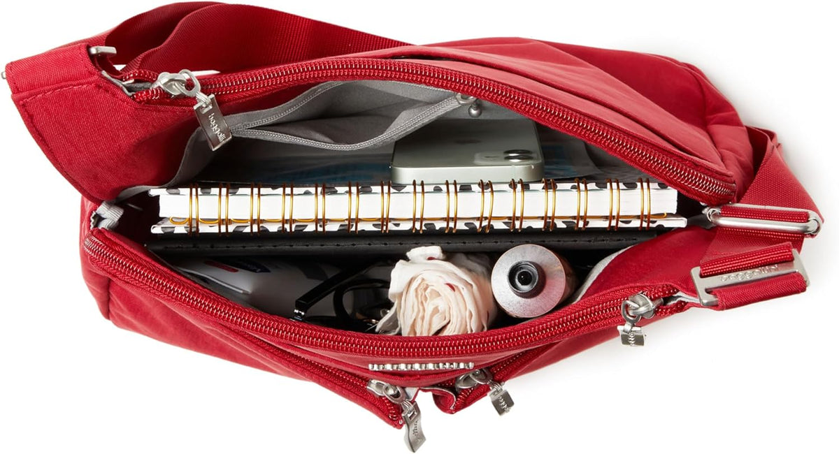 Crossbody Travel Bag 11x8.5 Lightweight Water-resistant Nylon Handbag