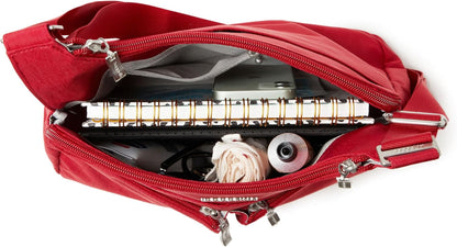 Crossbody Travel Bag 11x8.5 Lightweight Water-resistant Nylon Handbag