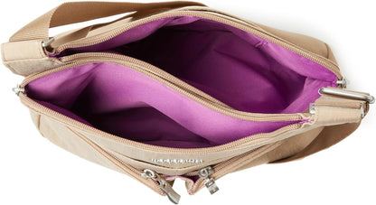 Crossbody Travel Bag 11x8.5 Lightweight Water-resistant Nylon Handbag