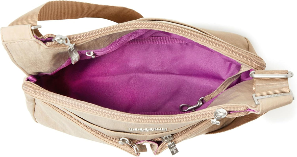 Crossbody Travel Bag 11x8.5 Lightweight Water-resistant Nylon Handbag