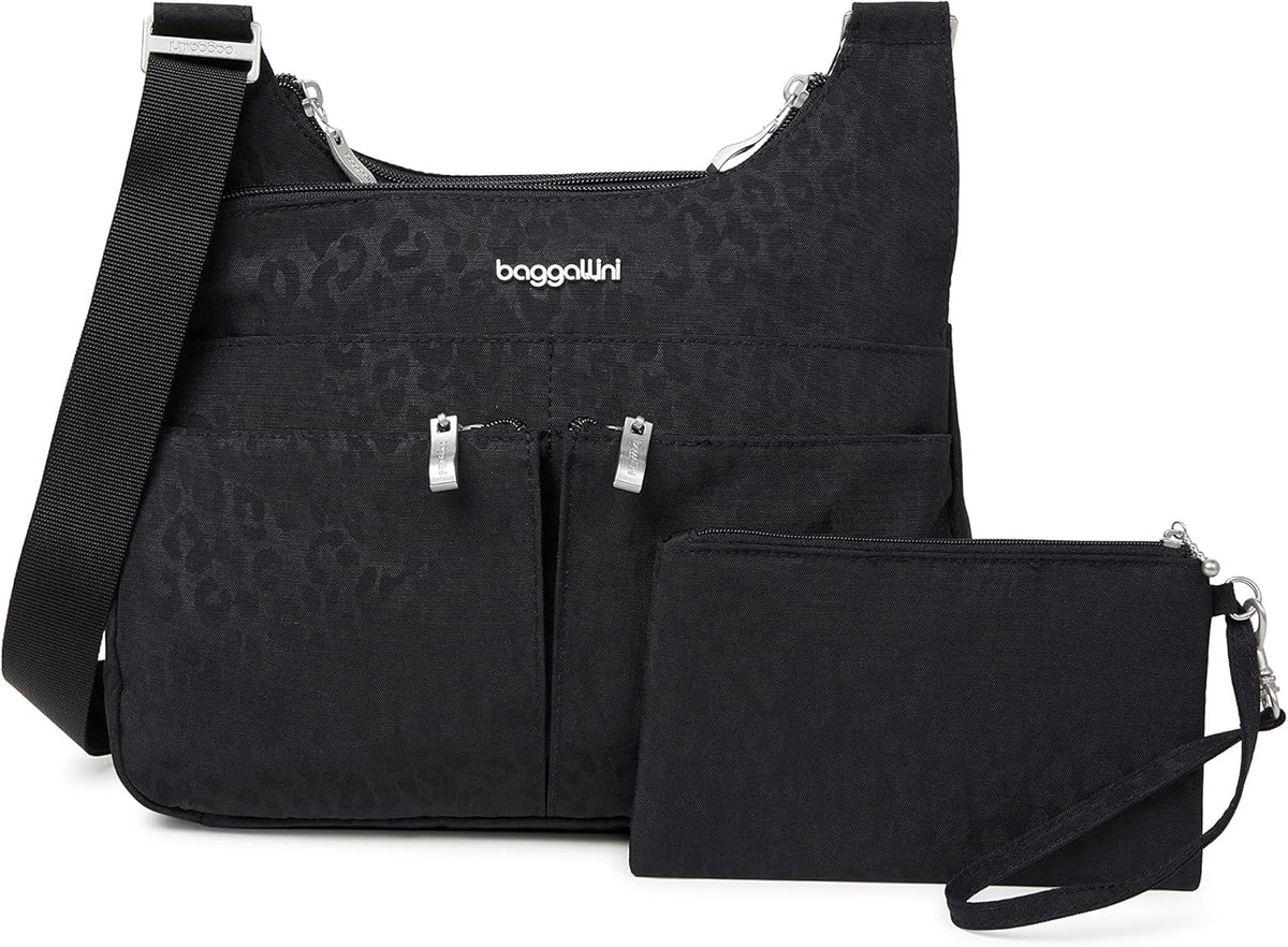 Crossbody Travel Bag 11x8.5 Lightweight Water-resistant Nylon Handbag