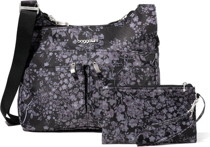 Crossbody Travel Bag 11x8.5 Lightweight Water-resistant Nylon Handbag