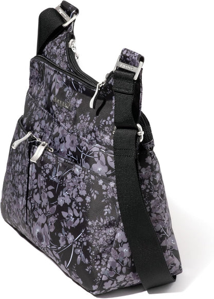 Crossbody Travel Bag 11x8.5 Lightweight Water-resistant Nylon Handbag