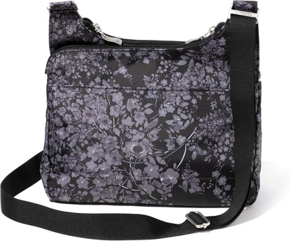 Crossbody Travel Bag 11x8.5 Lightweight Water-resistant Nylon Handbag