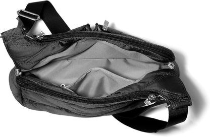 Crossbody Travel Bag 11x8.5 Lightweight Water-resistant Nylon Handbag