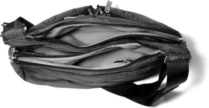 Crossbody Travel Bag 11x8.5 Lightweight Water-resistant Nylon Handbag