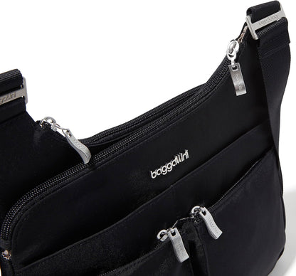 Crossbody Travel Bag 11x8.5 Lightweight Water-resistant Nylon Handbag