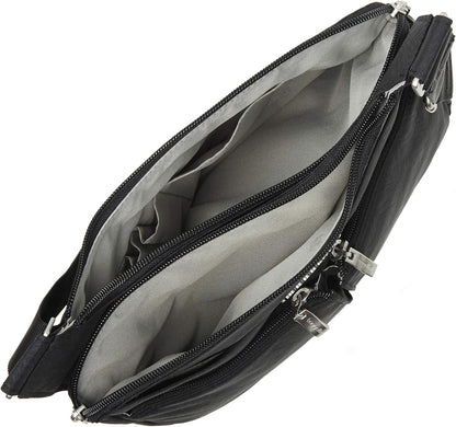 Crossbody Travel Bag 11x8.5 Lightweight Water-resistant Nylon Handbag