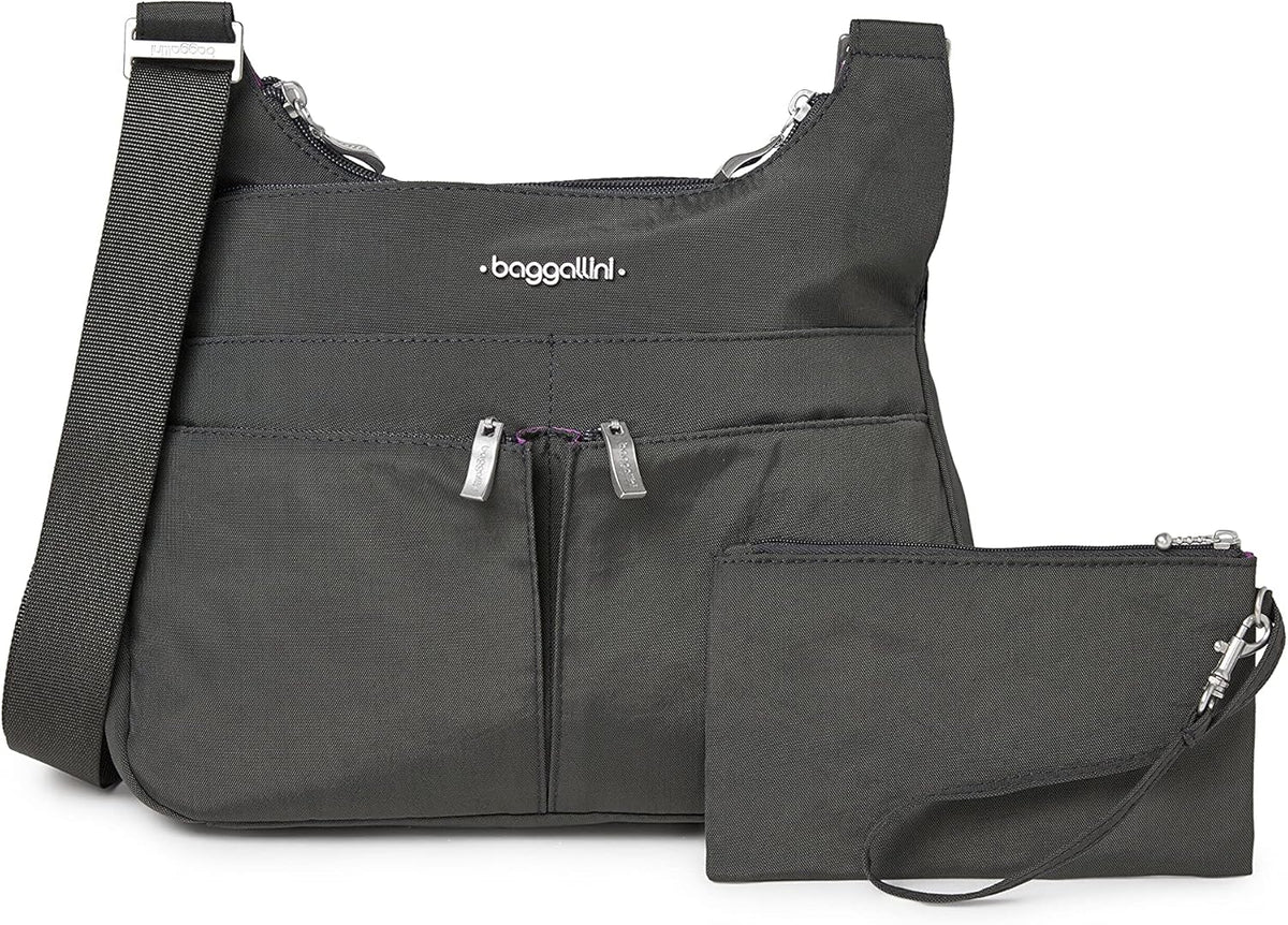 Crossbody Travel Bag 11x8.5 Lightweight Water-resistant Nylon Handbag