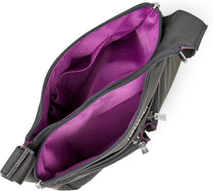 Crossbody Travel Bag 11x8.5 Lightweight Water-resistant Nylon Handbag
