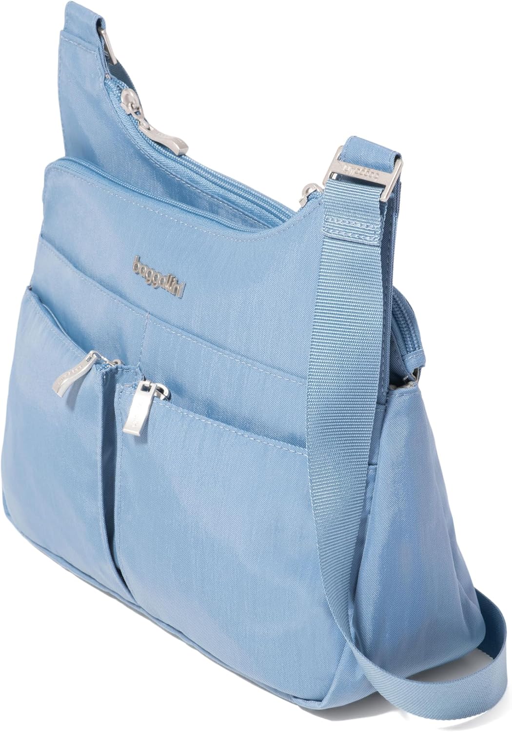 Crossbody Travel Bag 11x8.5 Lightweight Water-resistant Nylon Handbag