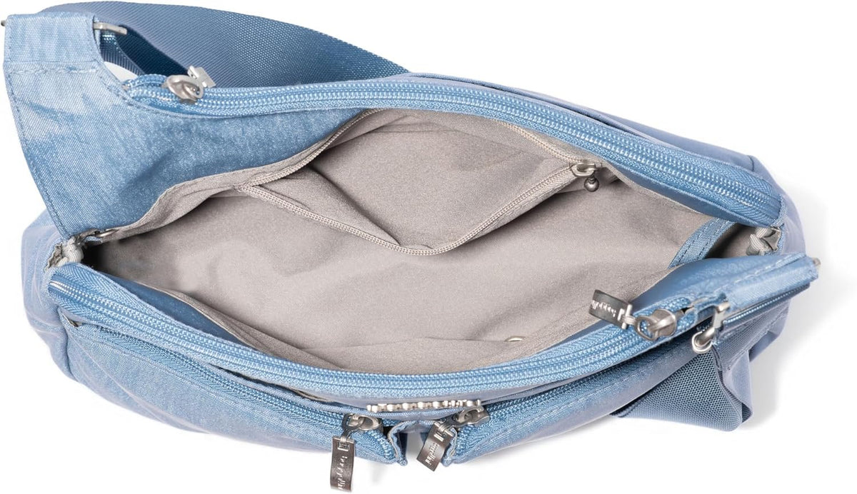 Crossbody Travel Bag 11x8.5 Lightweight Water-resistant Nylon Handbag