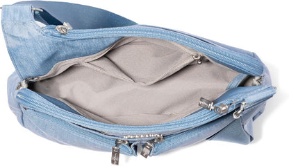 Crossbody Travel Bag 11x8.5 Lightweight Water-resistant Nylon Handbag