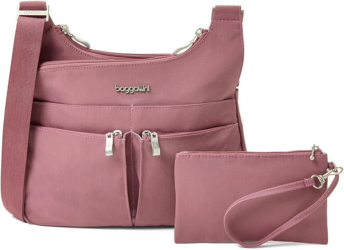 Crossbody Travel Bag 11x8.5 Lightweight Water-resistant Nylon Handbag