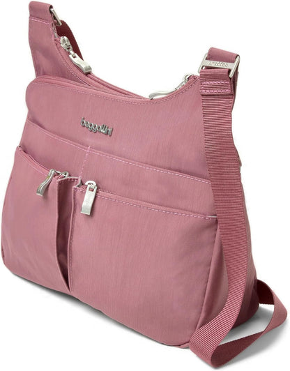 Crossbody Travel Bag 11x8.5 Lightweight Water-resistant Nylon Handbag