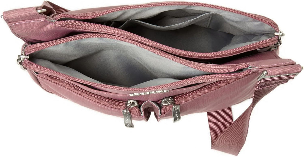 Crossbody Travel Bag 11x8.5 Lightweight Water-resistant Nylon Handbag