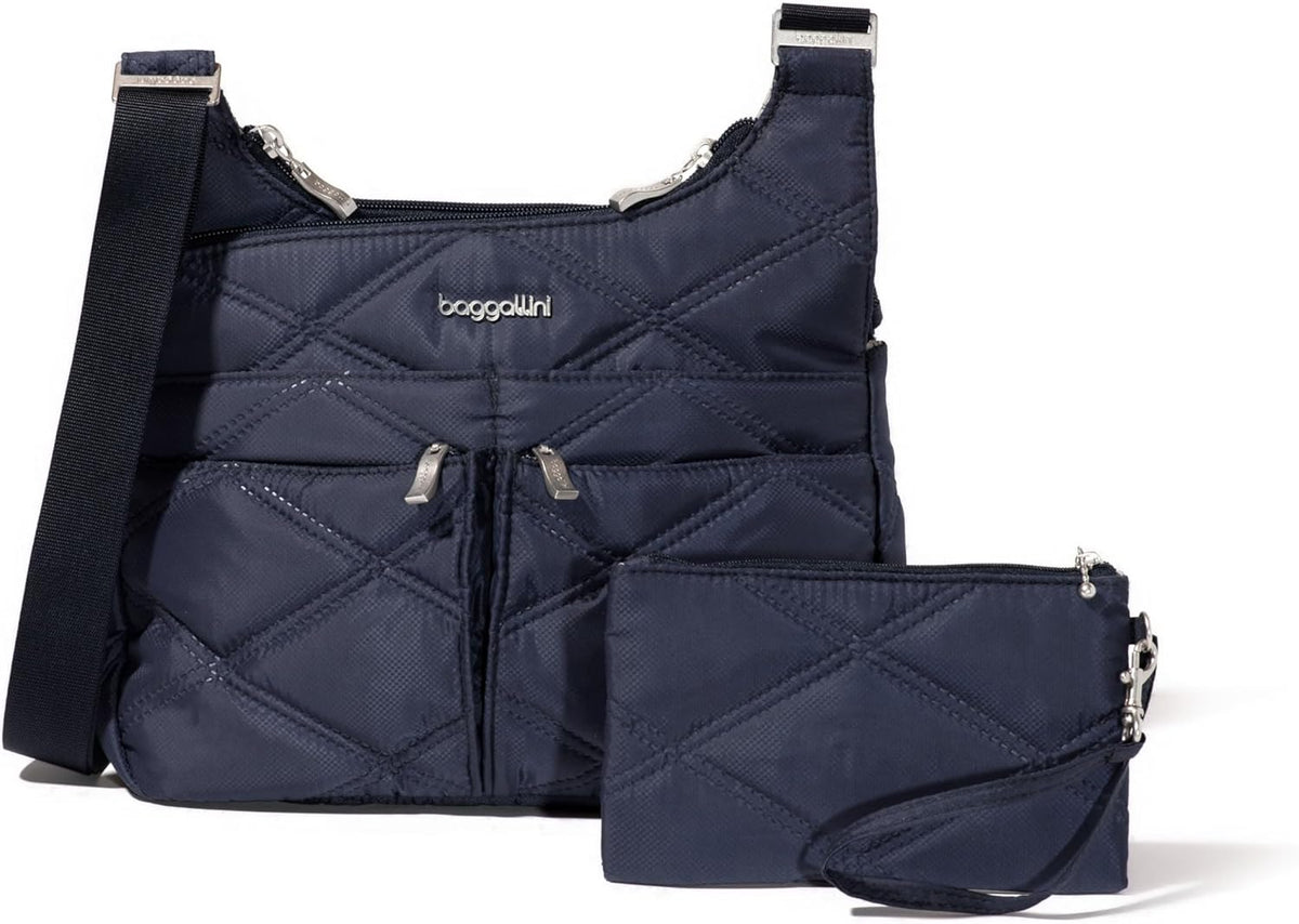 Crossbody Travel Bag 11x8.5 Lightweight Water-resistant Nylon Handbag