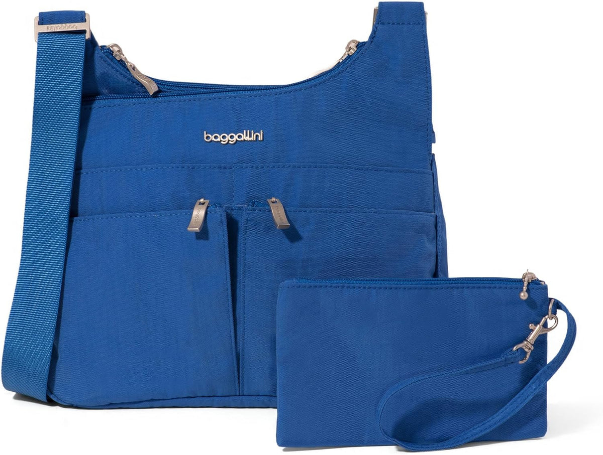 Crossbody Travel Bag 11x8.5 Lightweight Water-resistant Nylon Handbag