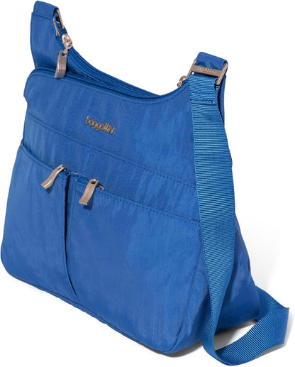 Crossbody Travel Bag 11x8.5 Lightweight Water-resistant Nylon Handbag