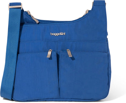 Crossbody Travel Bag 11x8.5 Lightweight Water-resistant Nylon Handbag
