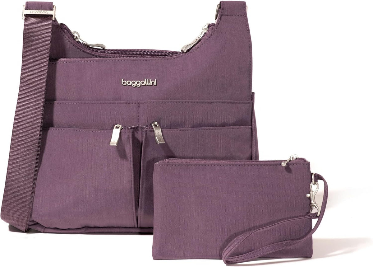 Crossbody Travel Bag 11x8.5 Lightweight Water-resistant Nylon Handbag