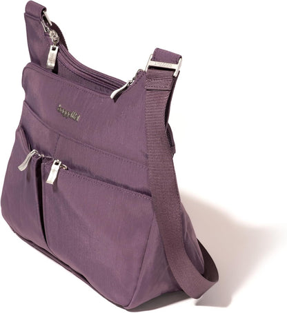 Crossbody Travel Bag 11x8.5 Lightweight Water-resistant Nylon Handbag