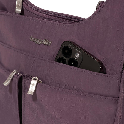 Crossbody Travel Bag 11x8.5 Lightweight Water-resistant Nylon Handbag